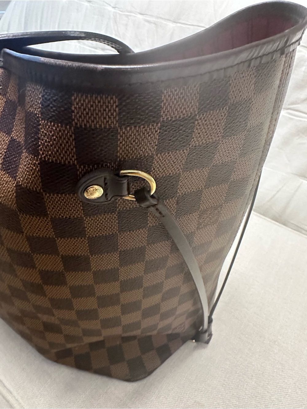 Louis Vuitton Brown Damier Neverfull GM Tote Bag - Picture 3 of 8